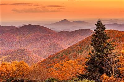 Herbststimmung über den Blue Ridge Mountains